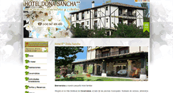 Desktop Screenshot of hoteldonasancha.es