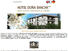 Tablet Screenshot of hoteldonasancha.es